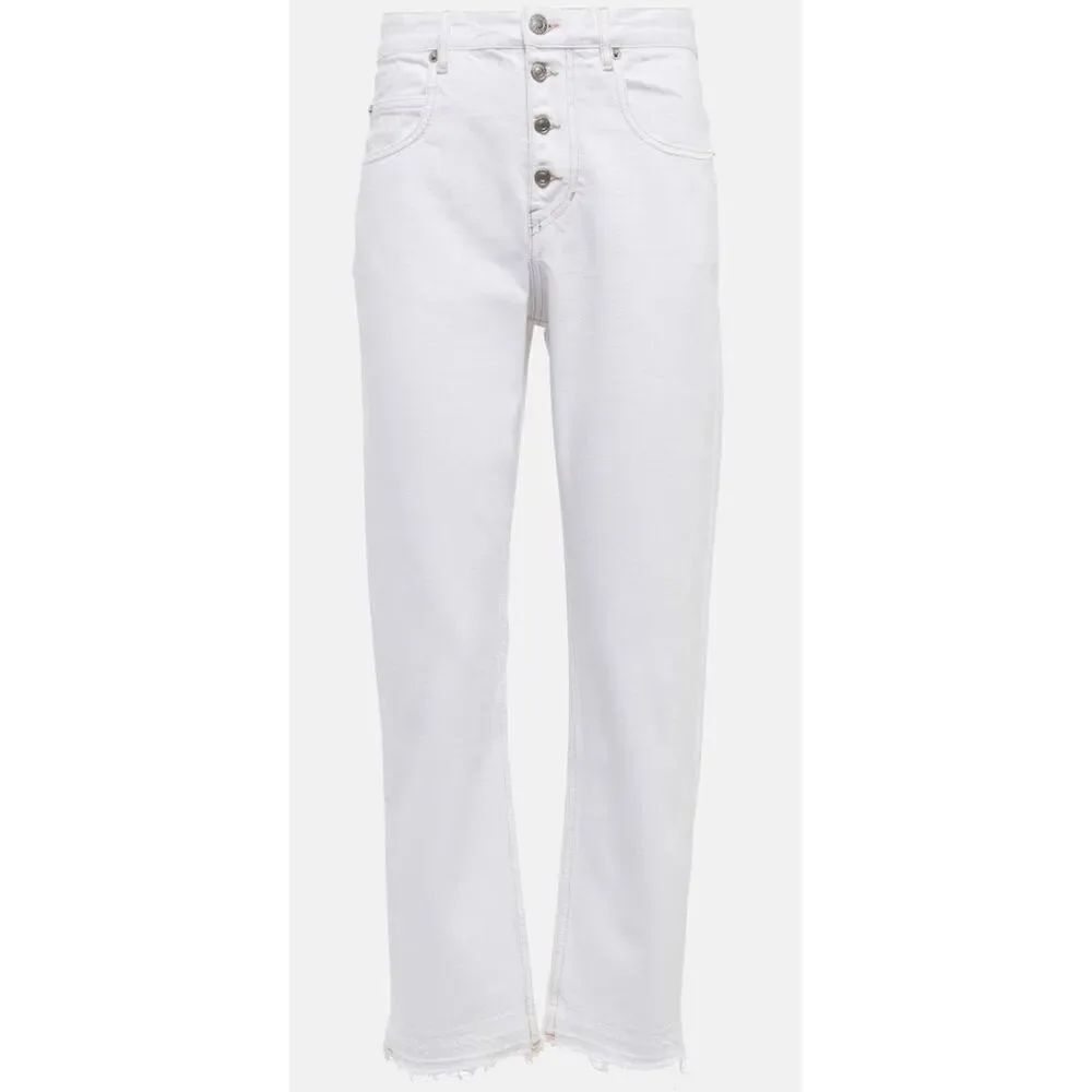 MARANT ETOILE Belden high-rise straight jeans in White NWT Size 40/ US 8